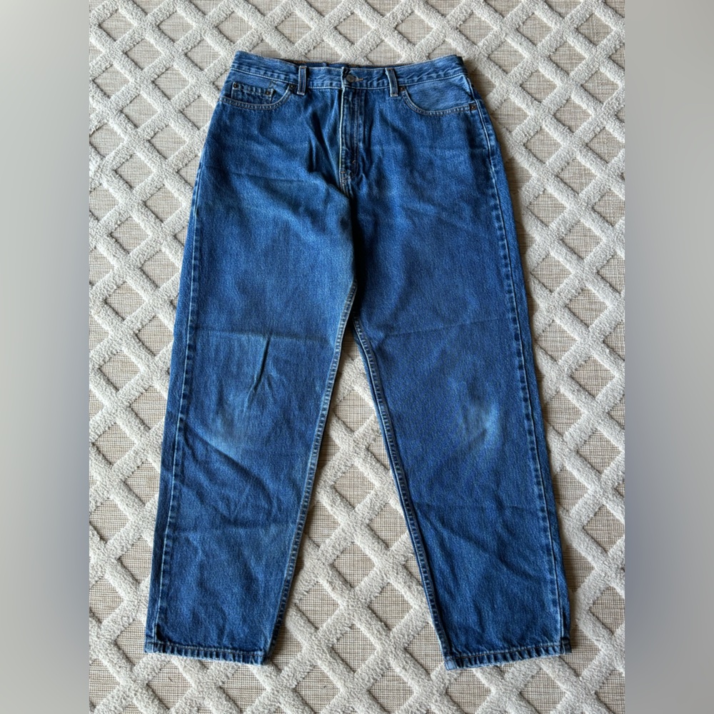 Vintage 90’s Levi’s 560 Loose Fit Straight Leg Blue Denim Jeans Size 14 MIS S - Picture 9 of 16